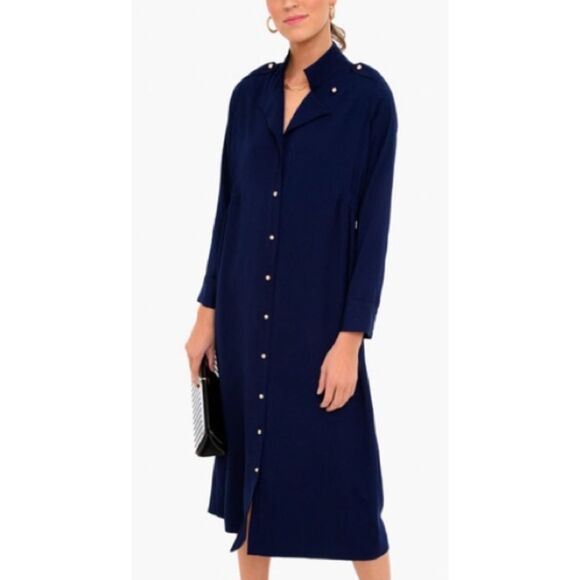 NWOT Pomander Place Admiral Blue Anderson Dress, Med $198 - Picture 1 of 11